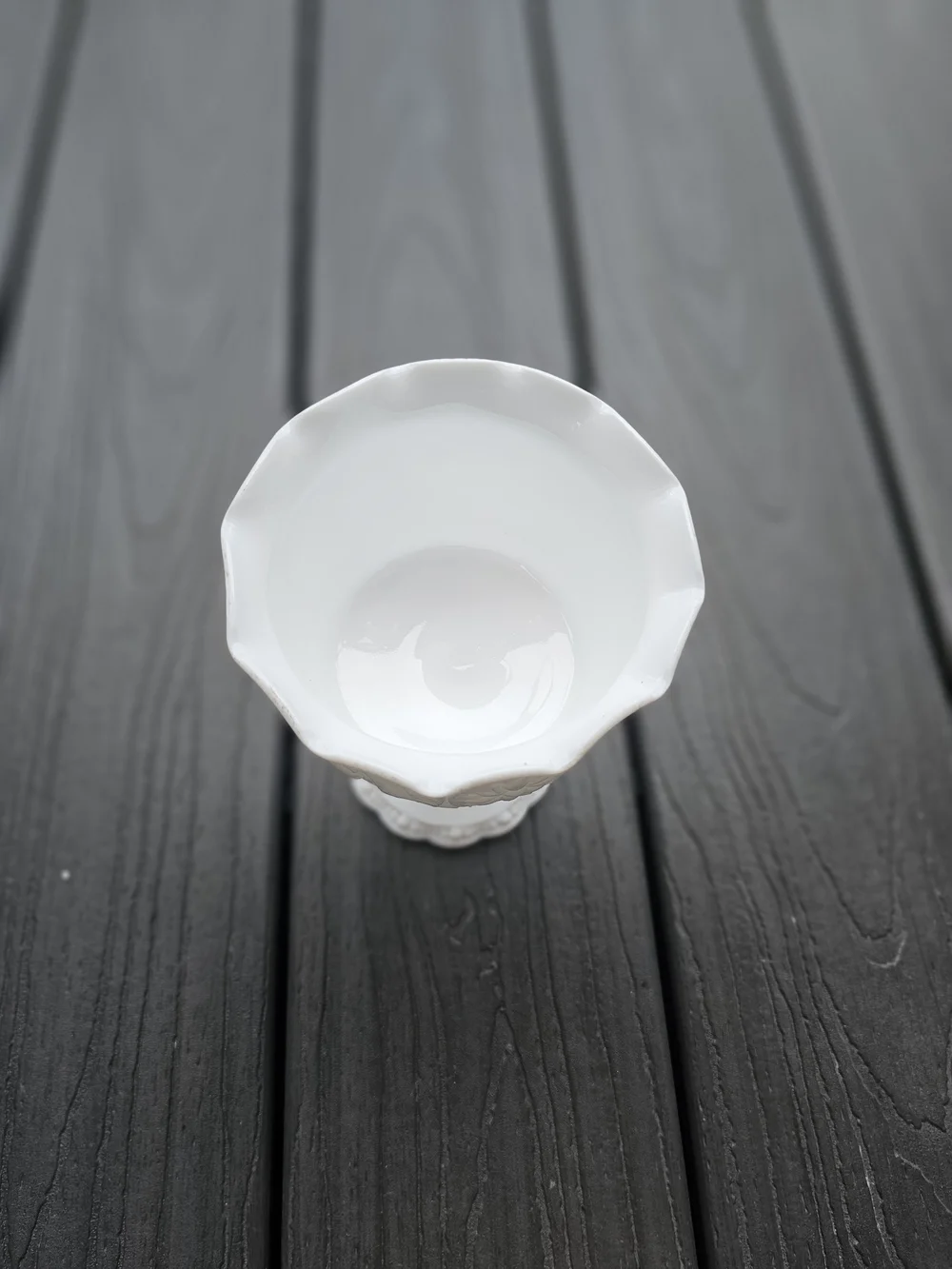 Vintage Indiana Glass Opaque White Milk Glass Pedestal Compote Bowl